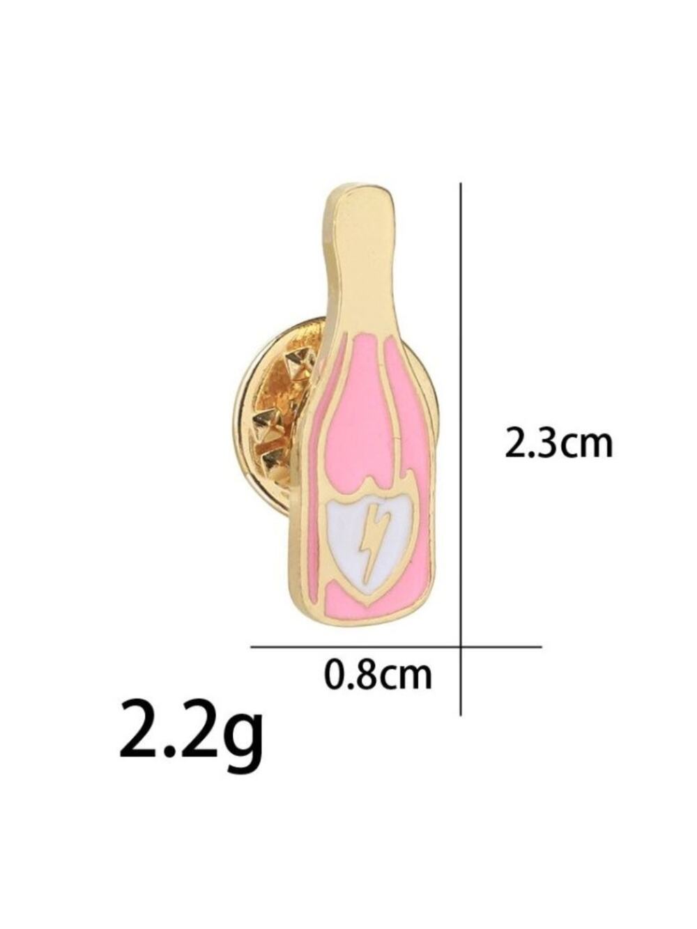 Pink Champagne Pin Brooch